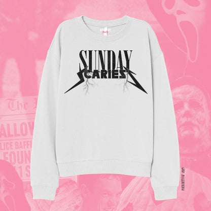 The Sunday Scaries Slogan Halloween Crew Neck Sweatshirt