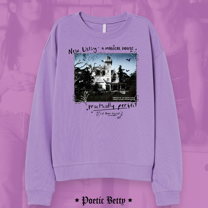 Practical Magic Movie House Witches Halloween Inspired Graphic Sweatshirt
