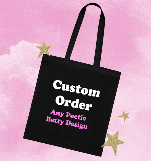 Tote Bag Custom Order Any Design