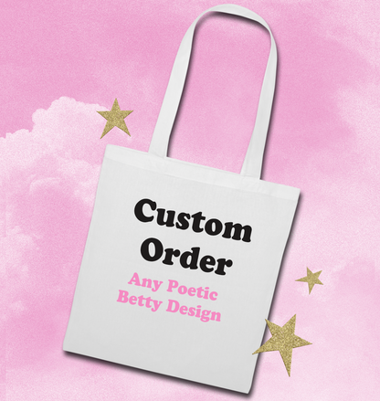 Tote Bag Custom Order Any Design