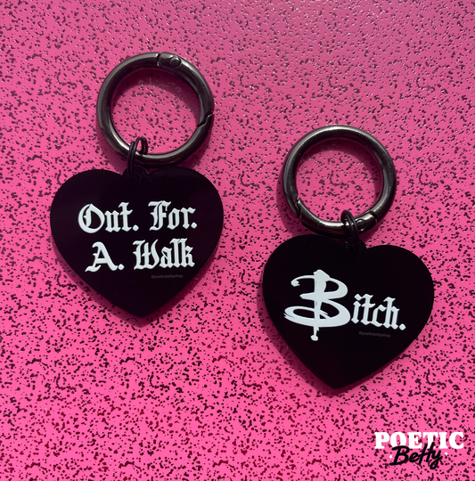 Spike Out For A Walk Buffy Inspired Boot Charms Acrylic Metal