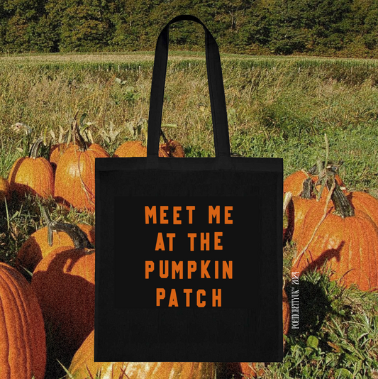 Meet Me At The Pumpkin Patch Halloween Tote Bag