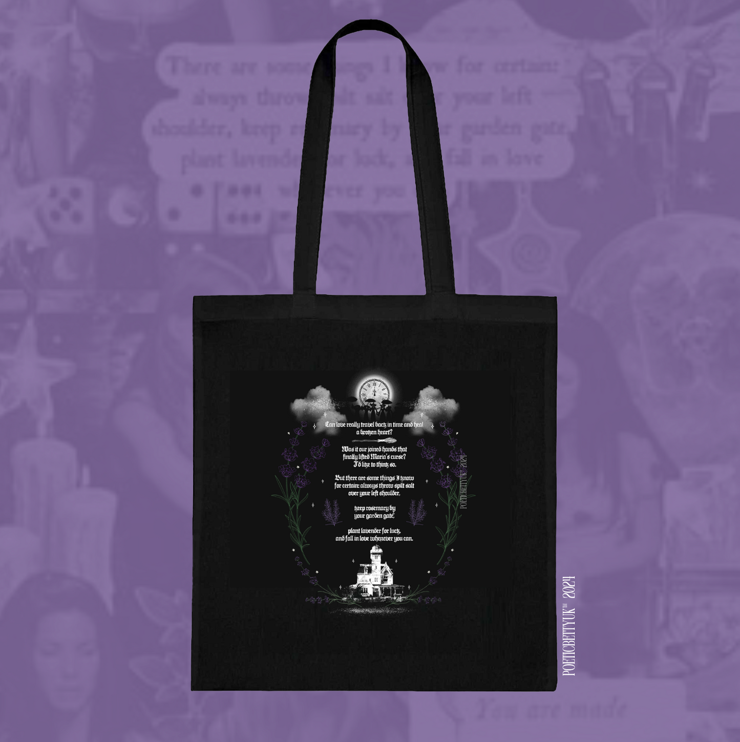 Practical Magic Movie House Spooky Witch Vibes Halloween Tote Bag