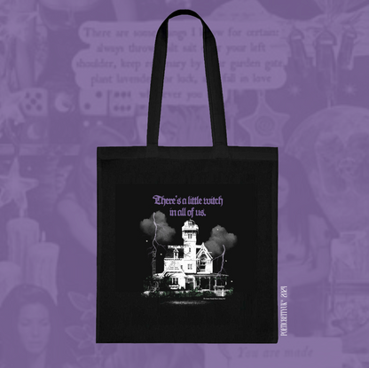 Practical Magic Movie House Spooky Witch Vibes Halloween Tote Bag