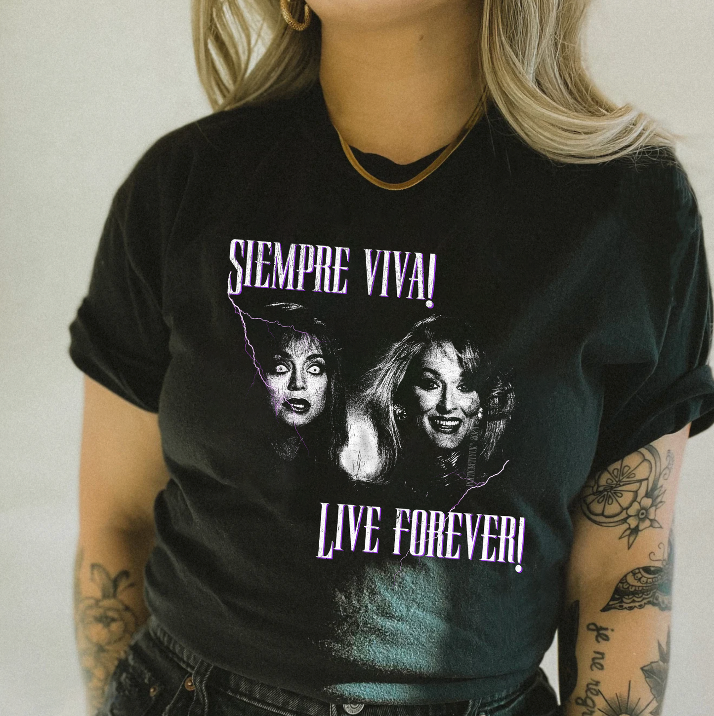 Death Becomes Her Siempre Viva 90s Movie Horror Film Crew Neck Adult T-Shirt