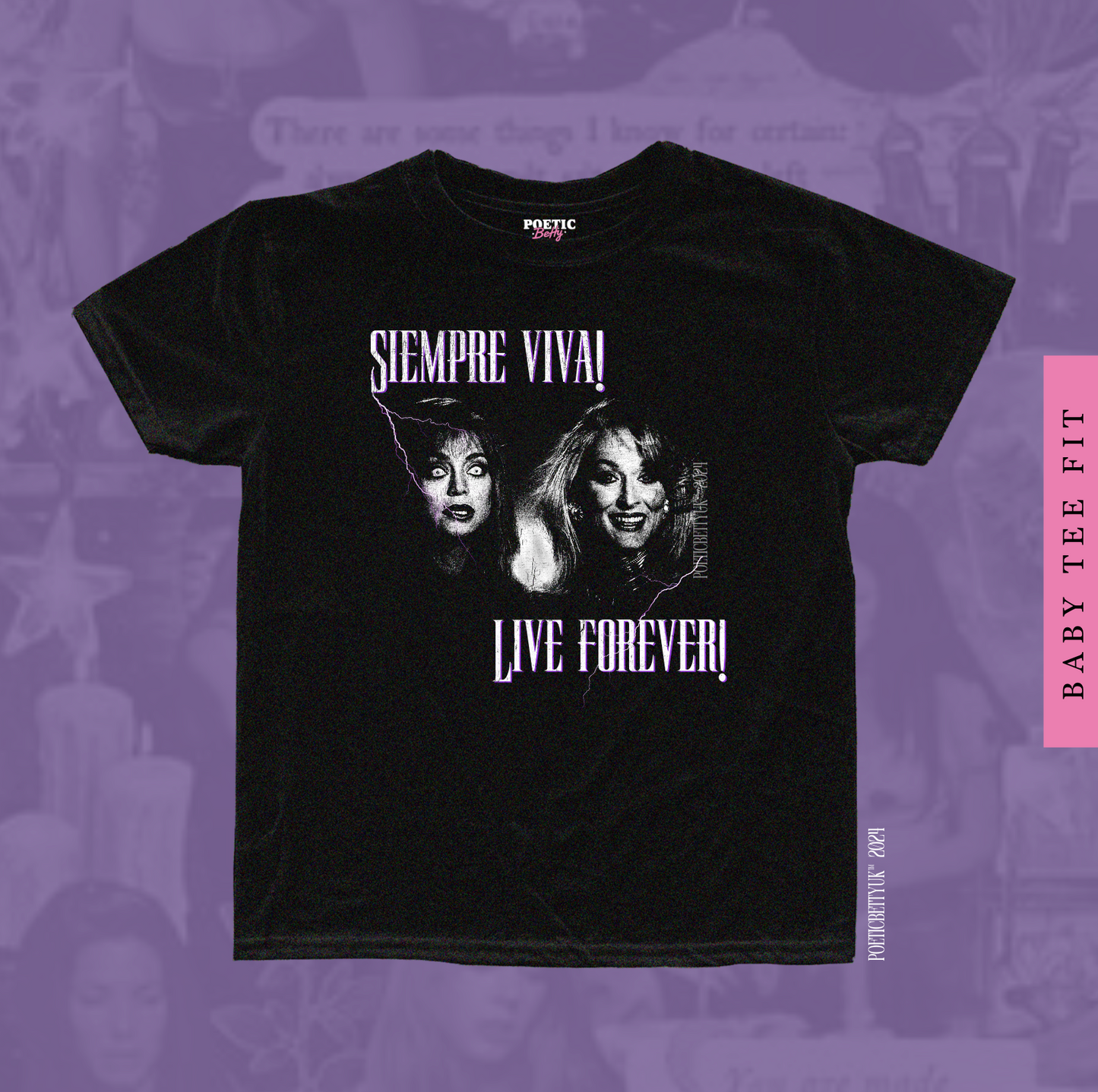 Siempre Viva! Live Forever! Death Becomes Her 90s Film Inspired Baby Tee