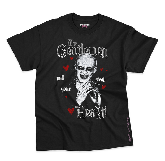 The Gentlemen Heart Stealers  BTVS Hush TV Monster T-Shirt 100% Cotton Black