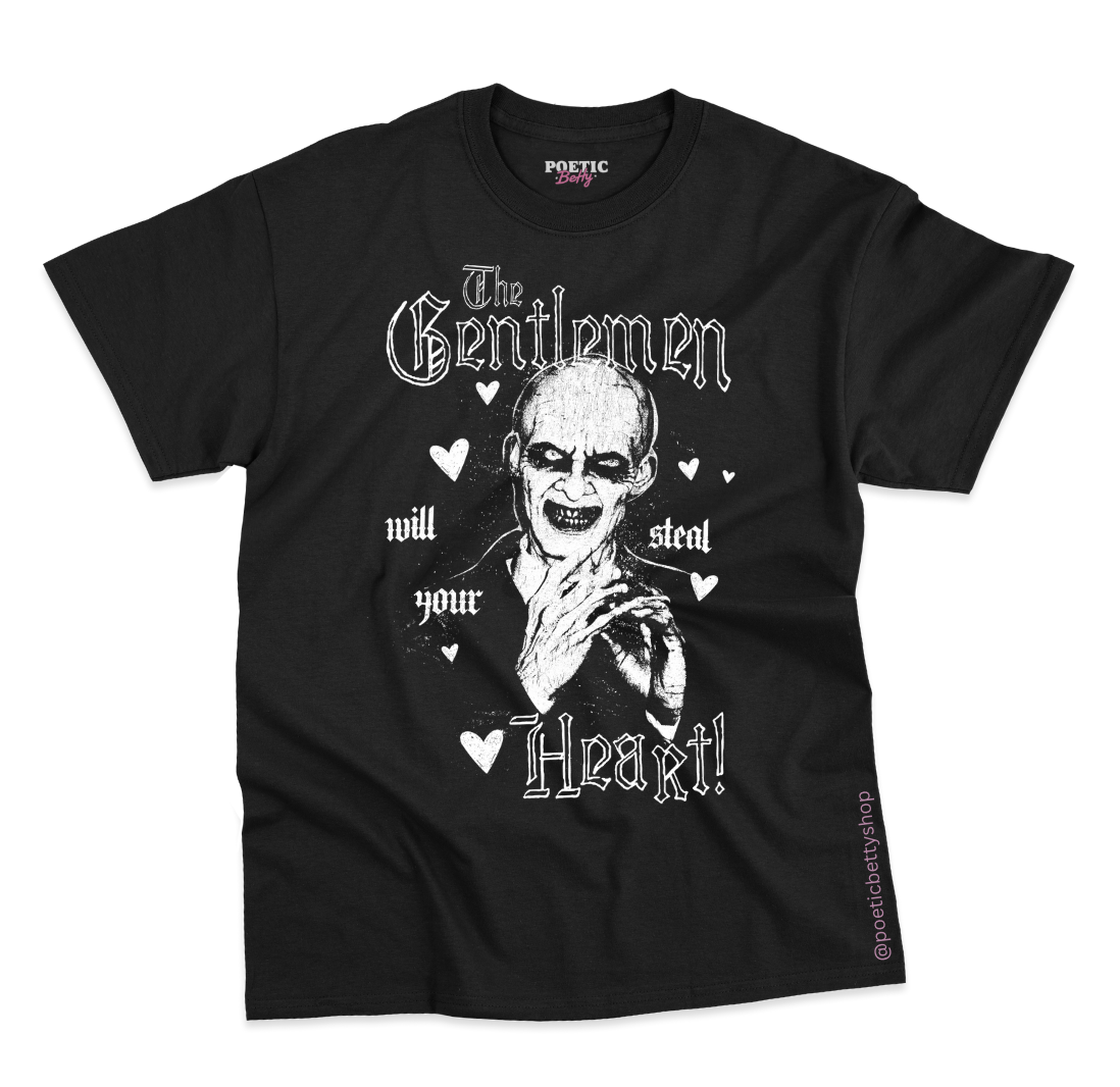 The Gentlemen Heart Stealers  BTVS Hush TV Monster T-Shirt 100% Cotton Black