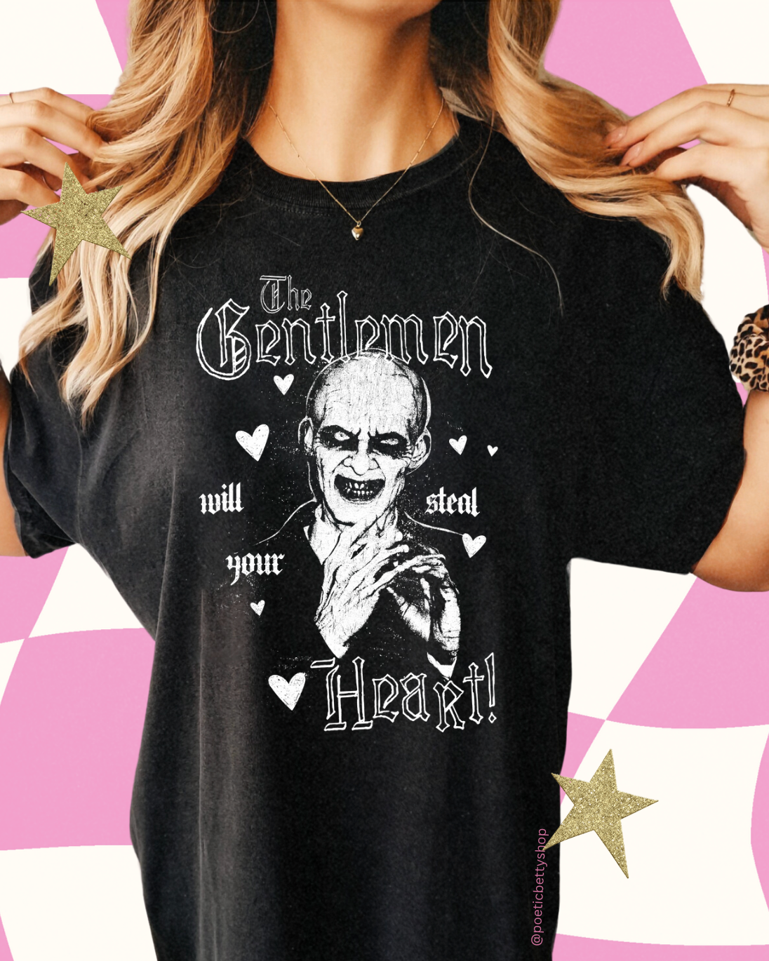 The Gentlemen Heart Stealers  BTVS Hush TV Monster T-Shirt 100% Cotton Black