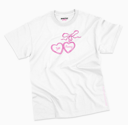 Joe Keery Love Heart Locket T-Shirt 100% Cotton Soft Pink White Black