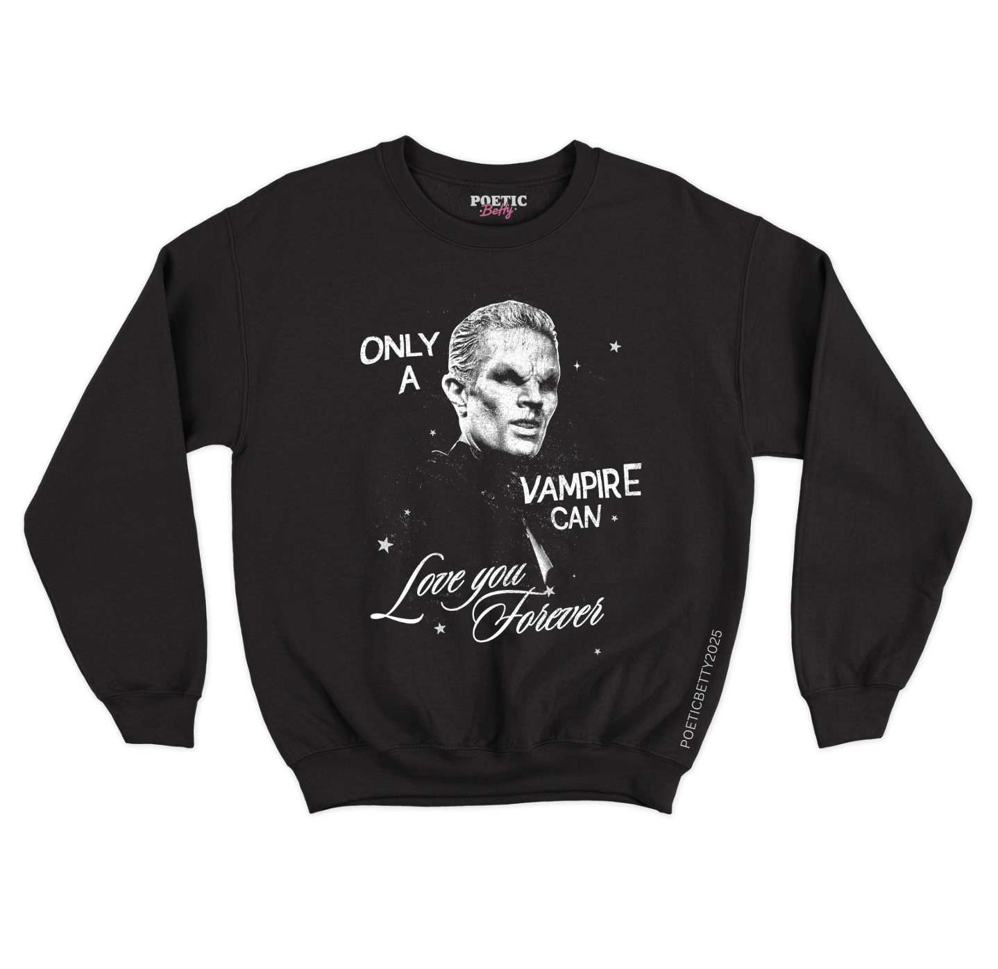 Spike Vampires Love Forever Buffy Slayer Sweatshirt 100% Cotton