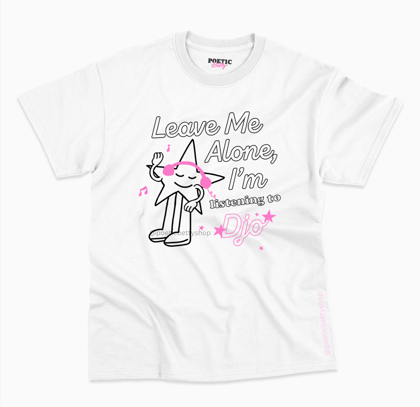 Leave Me Alone I'm Listening to Djo Music Fan T-Shirt 100% Cotton Joe Keery