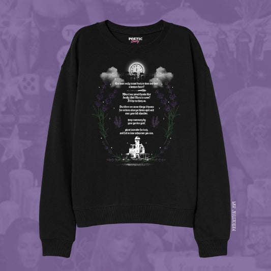 Practical Magic Movie Lavender Spell Quote Crew Neck Sweatshirt