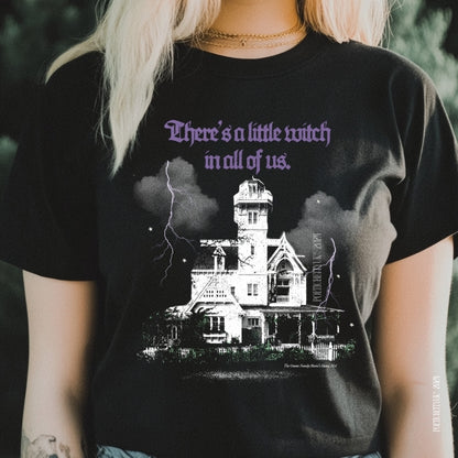 Practical Magic House A Little Witch Quote Magical Midnight Margaritas Crew Neck Adult Band T-Shirt