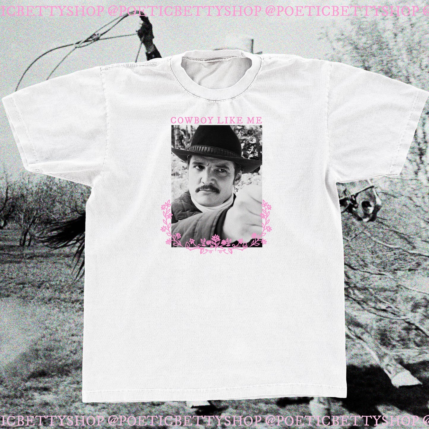 Pedro Pascal Cowboy Like Me Agent Whiskey Taylor Swift Printed Unisex T-Shirt