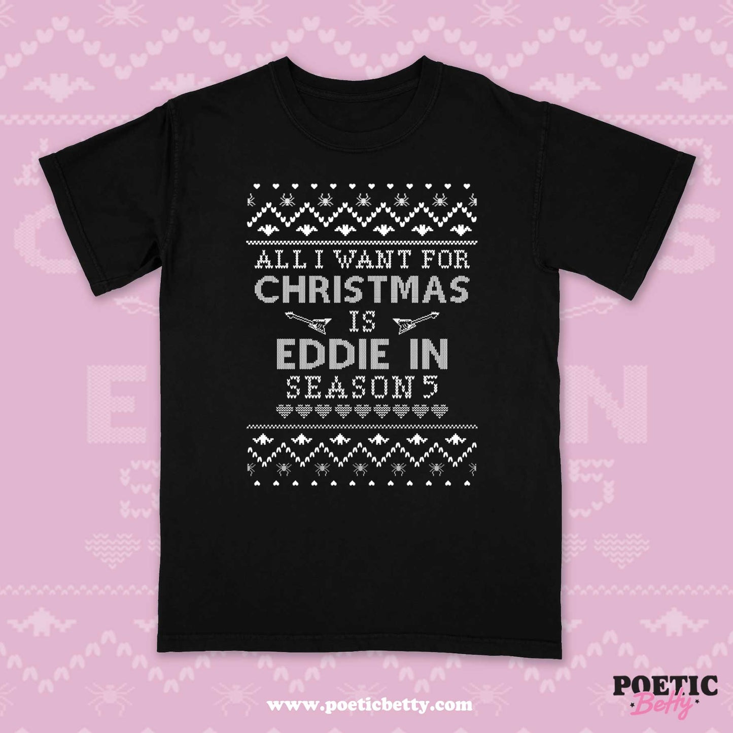 Eddie M All I Want For Christmas Style Unisex T-Shirt