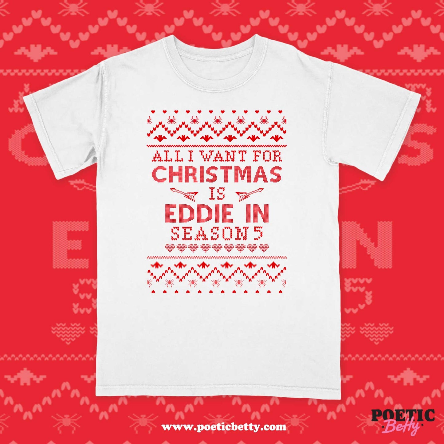 Eddie M All I Want For Christmas Style Unisex T-Shirt